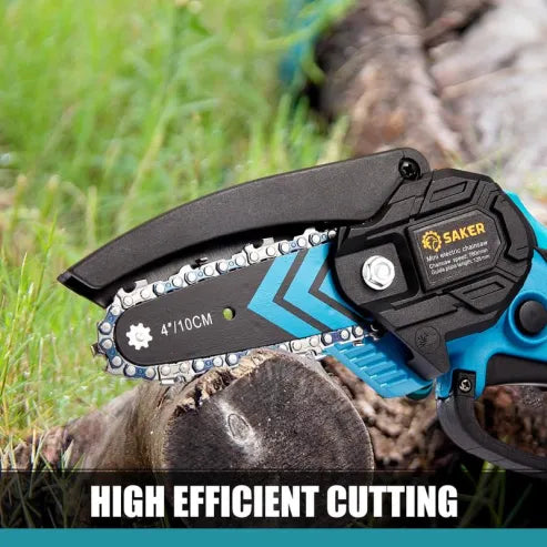 Saker Mini Chainsaw, Portable Cordless Electric Chainsaw, Small Handheld Chainsaw Pruning Shears